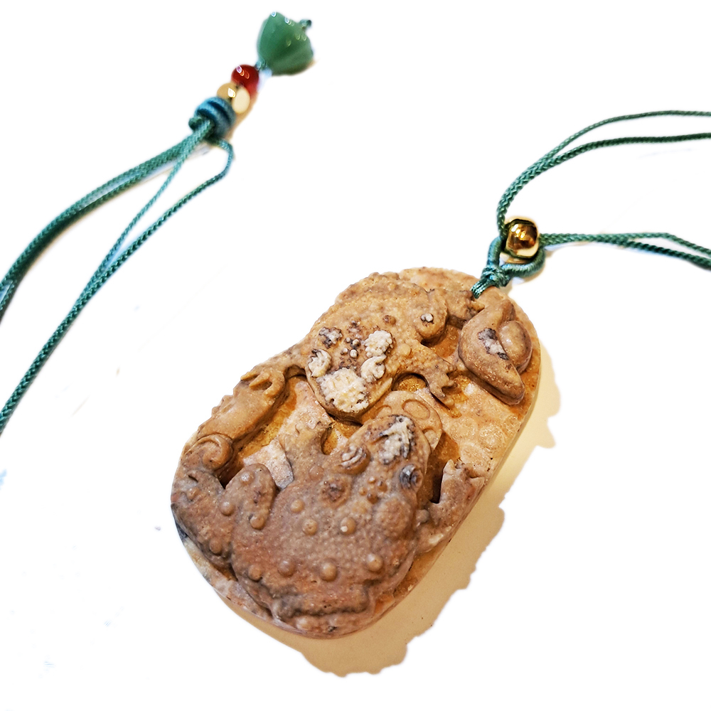 招財蟾蜍{龍宮舍利}蓮花項鍊【十方】151416