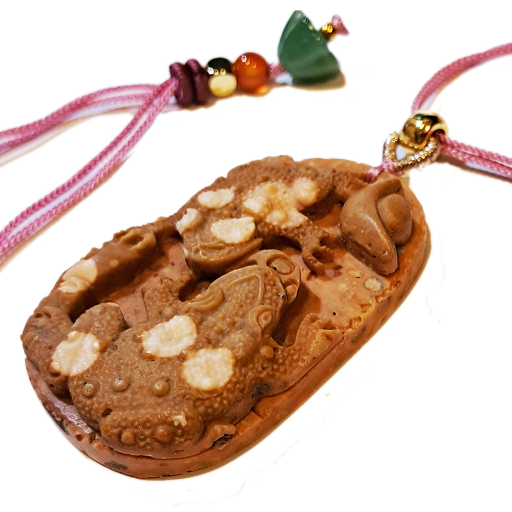 招財蟾蜍{龍宮舍利}蓮花項鍊【十方】151417