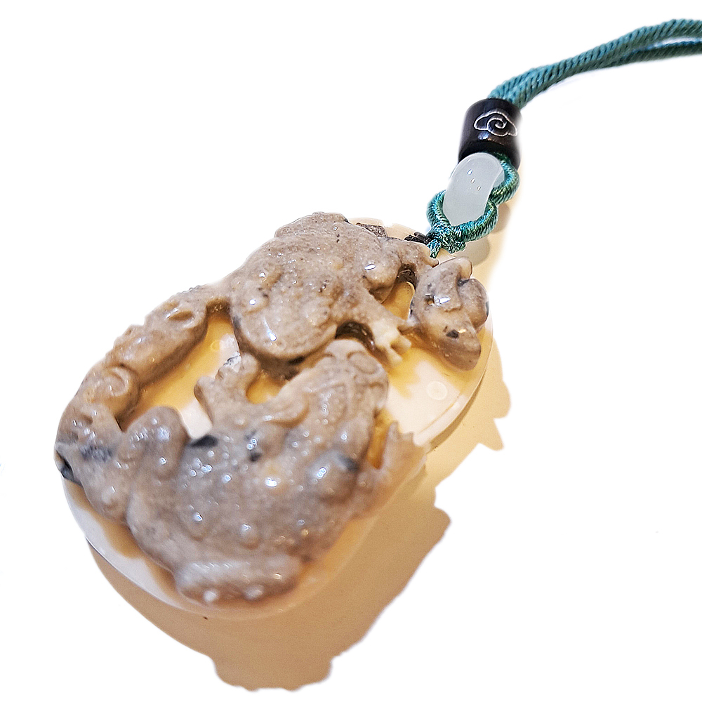 招財蟾蜍{龍宮舍利}中國結項鍊【十方】151452