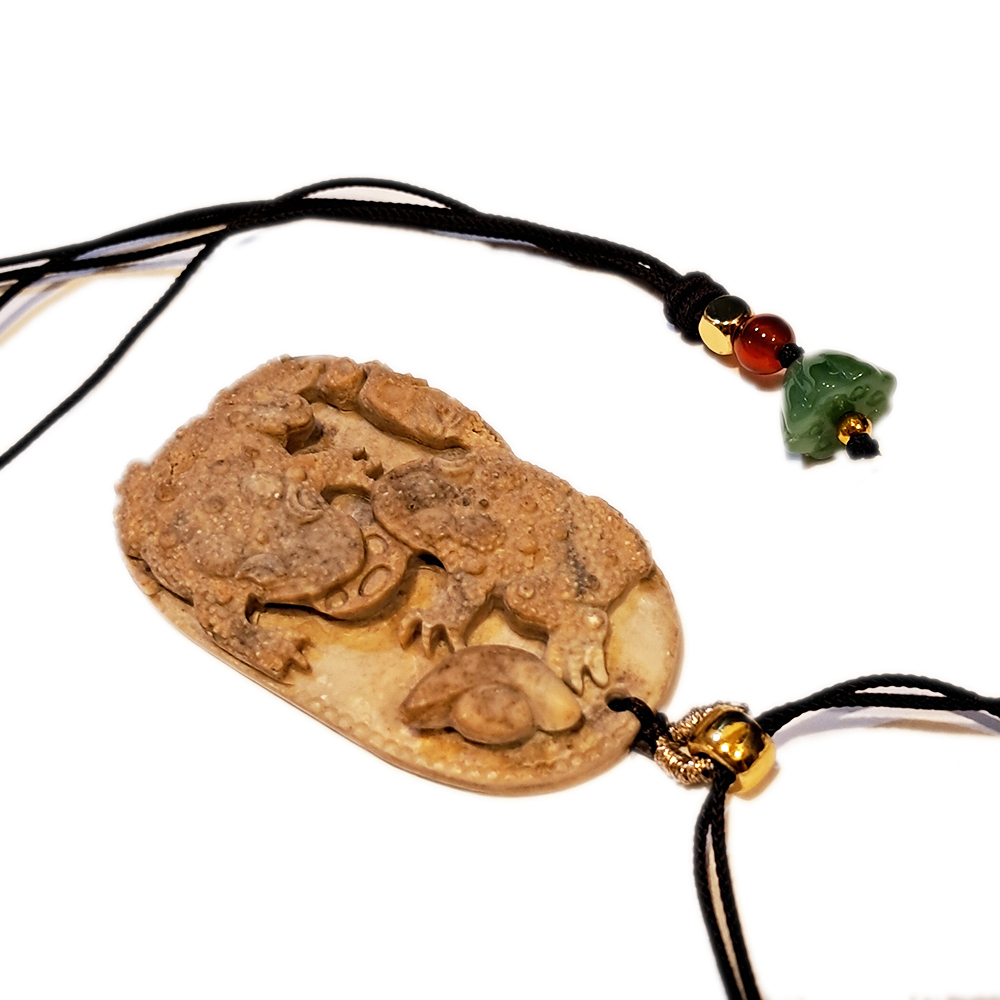 招財蟾蜍{龍宮舍利}蓮花項鍊【十方】151734