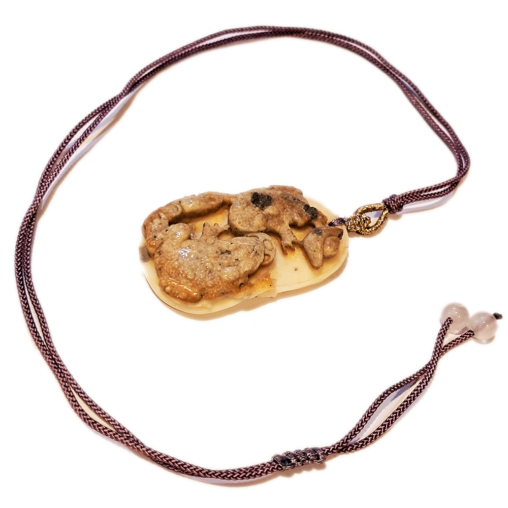 招財蟾蜍{龍宮舍利}蓮花項鍊【十方】151735