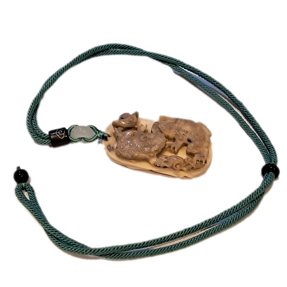 招財蟾蜍{龍宮舍利} 中國結項鍊【十方】151732