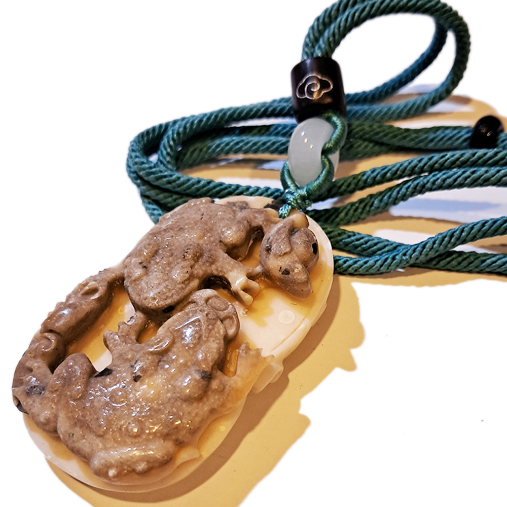 招財蟾蜍{龍宮舍利}中國結項鍊【十方】151452