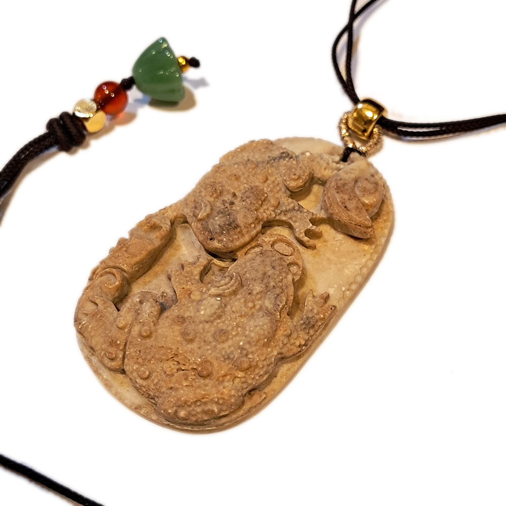 招財蟾蜍{龍宮舍利}蓮花項鍊【十方】151734