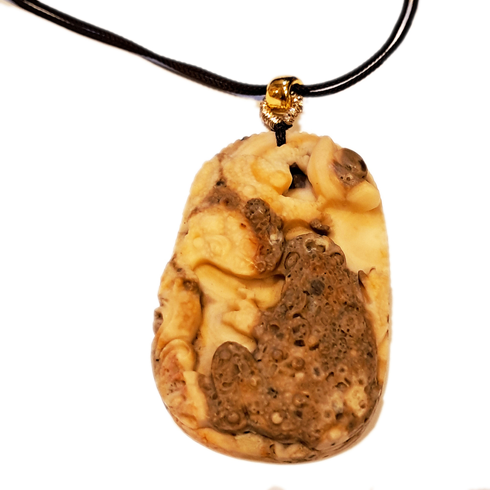 招財蟾蜍{龍宮舍利}蓮花項鍊【十方】151736