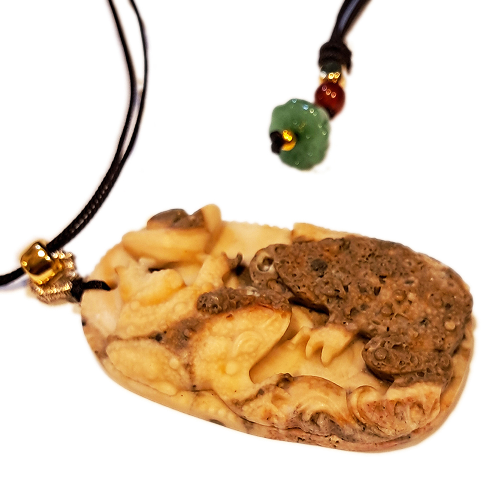 招財蟾蜍{龍宮舍利}蓮花項鍊【十方】151736