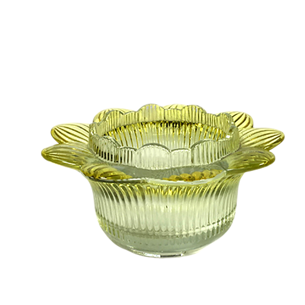 金黃蓮玻璃座{大)【十方】119299