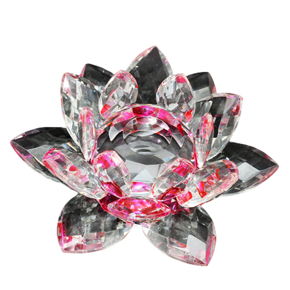 水晶蓮花{紫}15公分【十方】128434