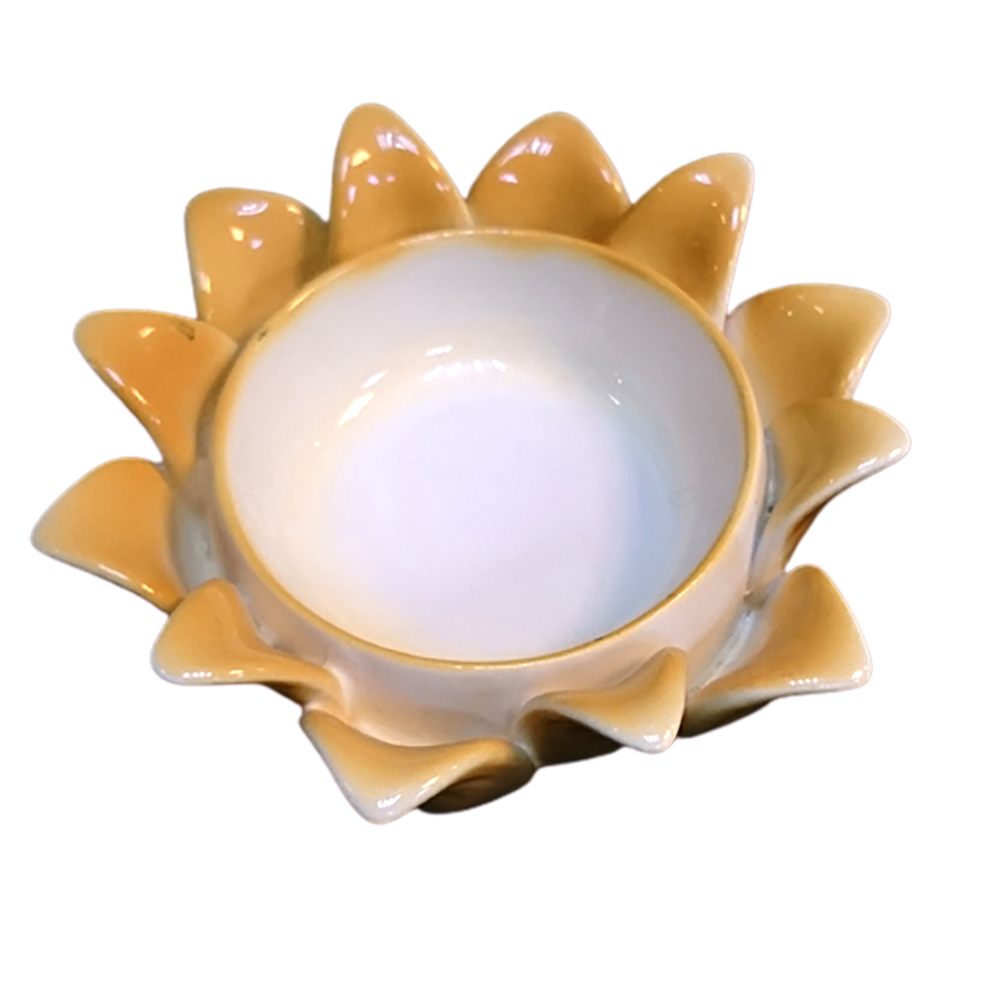 精緻橙瓷蓮座 {官運 步步高昇)【十方】139512