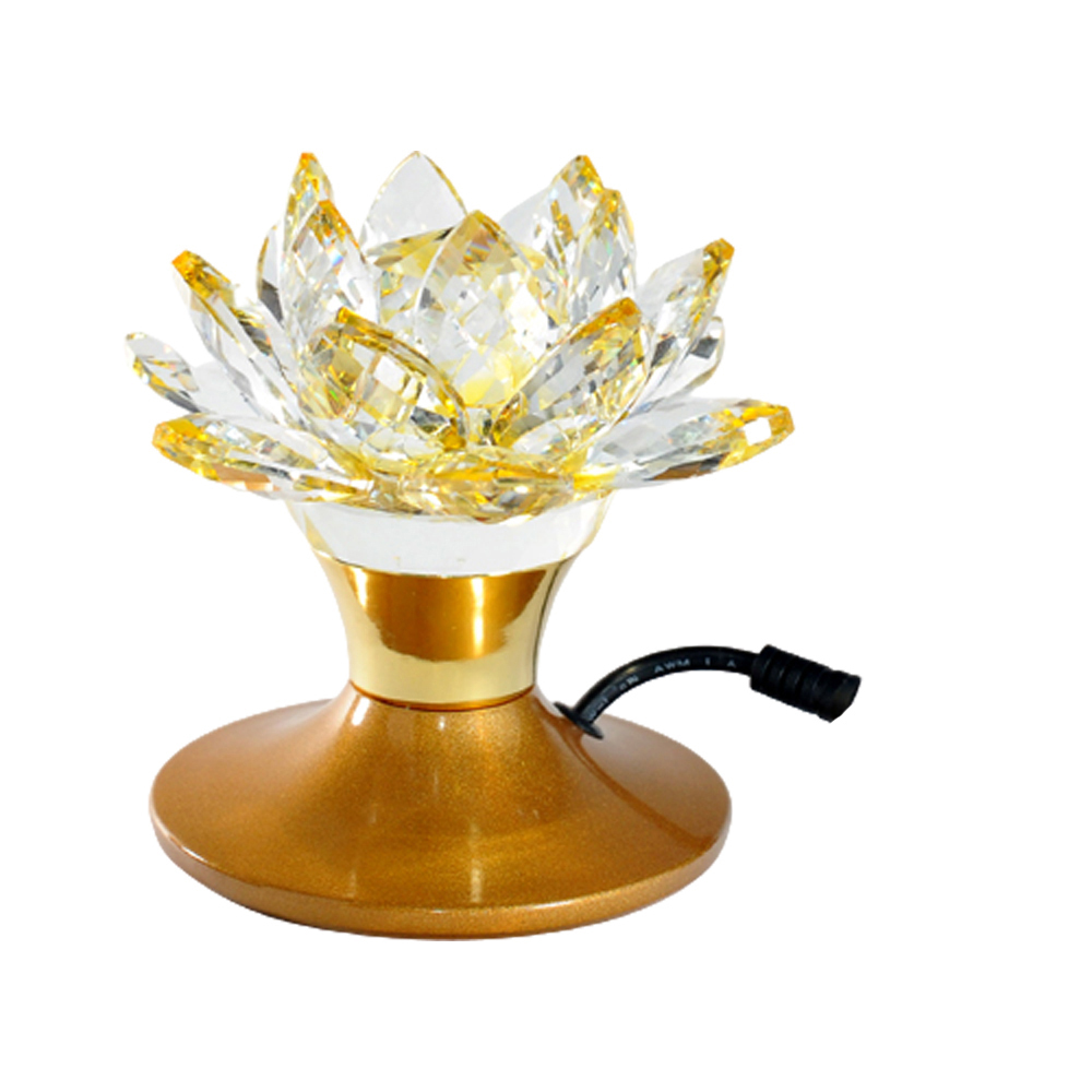 水晶蓮花LED燈 高11公分一對【十方】154415