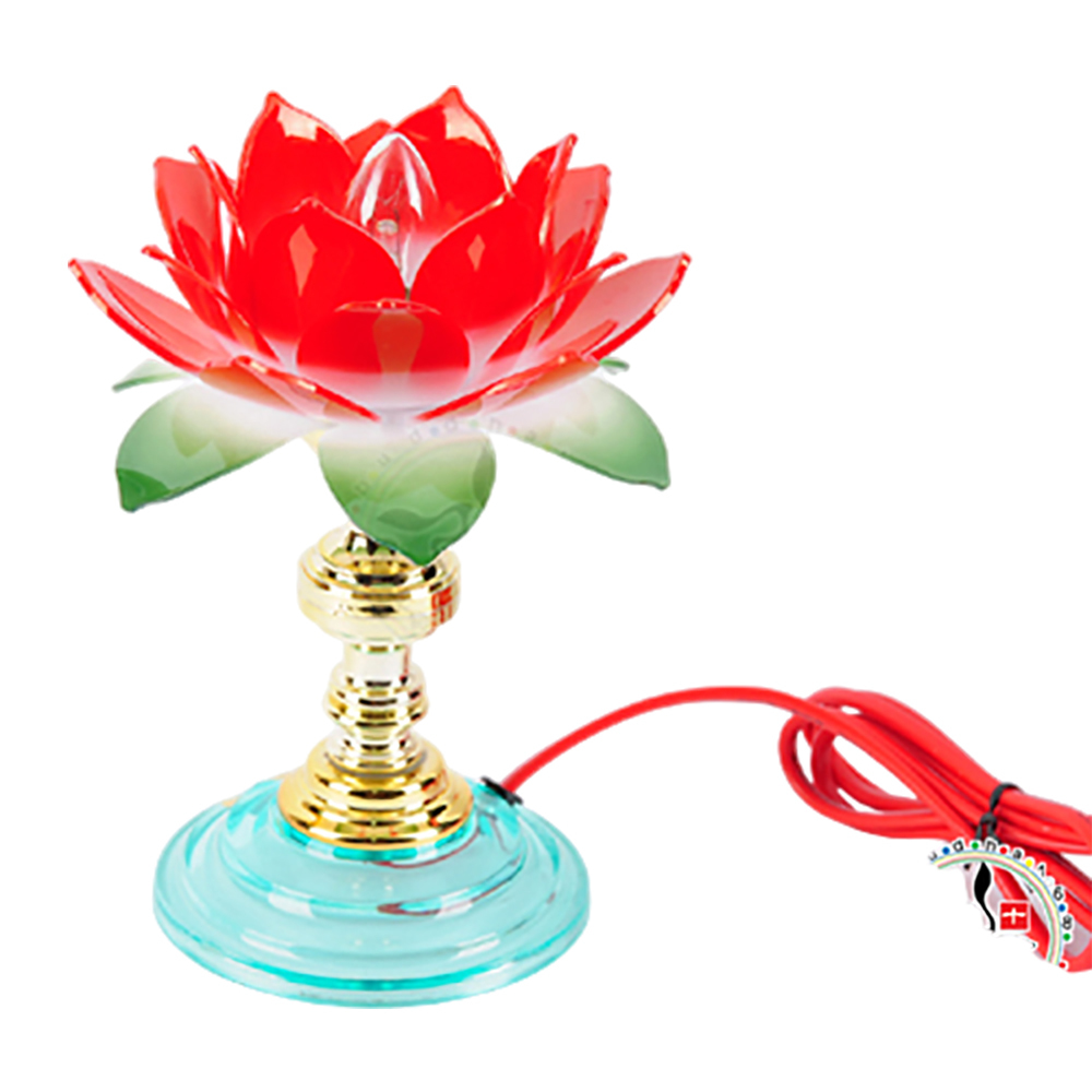 蓮花電燈16公分一對【十方】140284