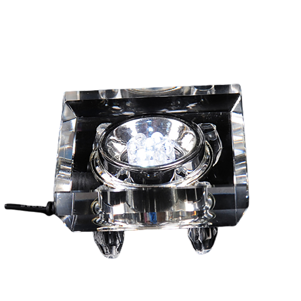 方形水晶led燈座{白光}7公分【十方】144819