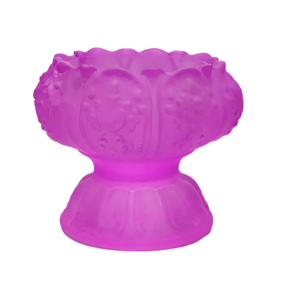 八吉祥琉璃燈座 紫色【十方】149131