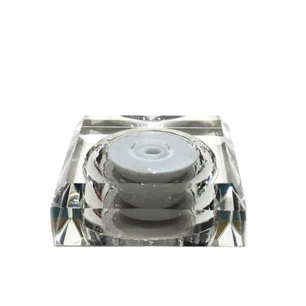 七彩LED方型水晶燈座充電款6公分【十方】149405