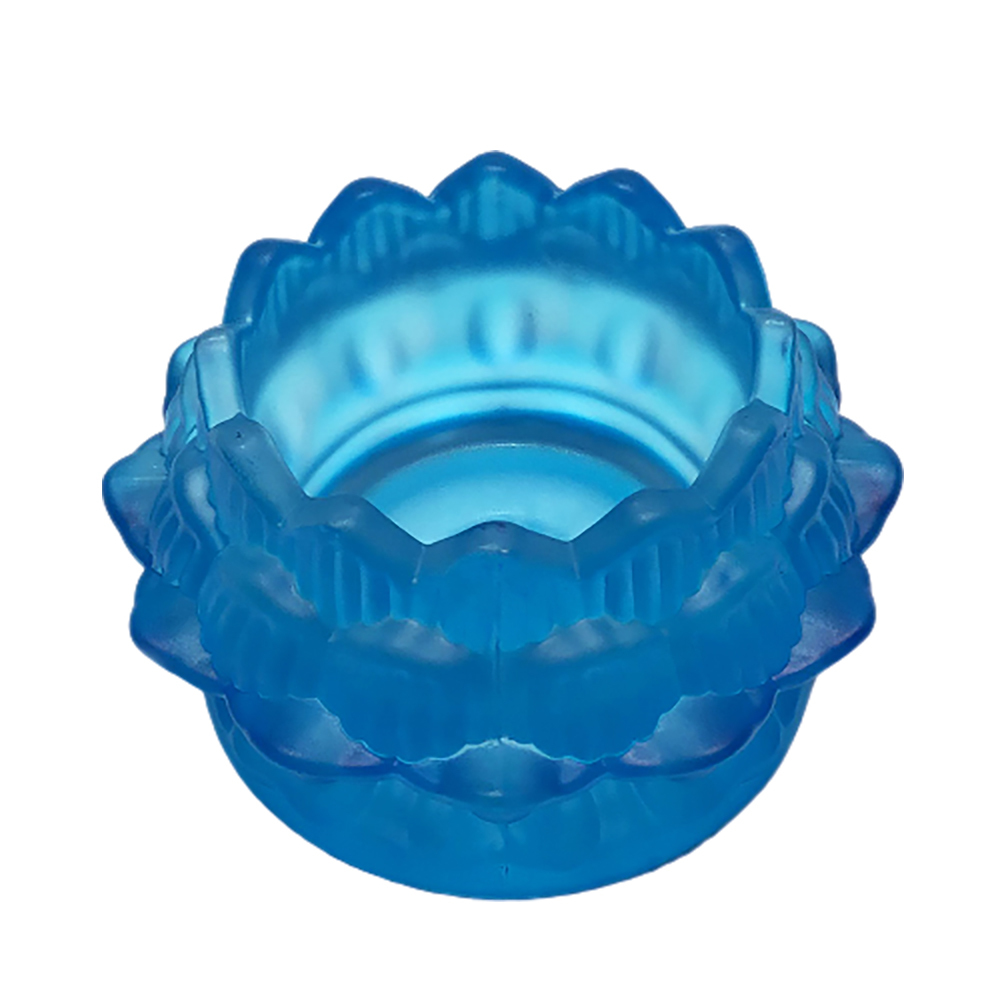 青琉璃蓮花燈座【十方】149142