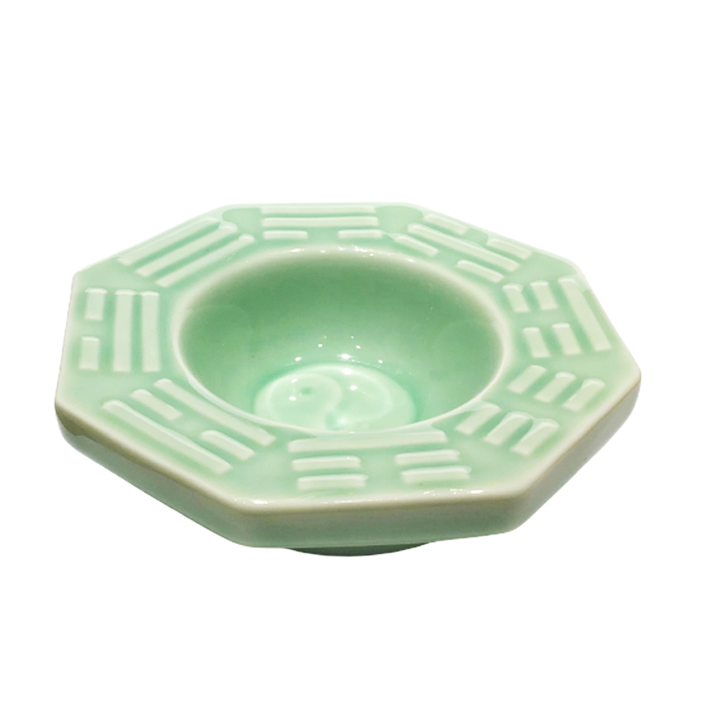 八卦青瓷盤燈座【十方】150287