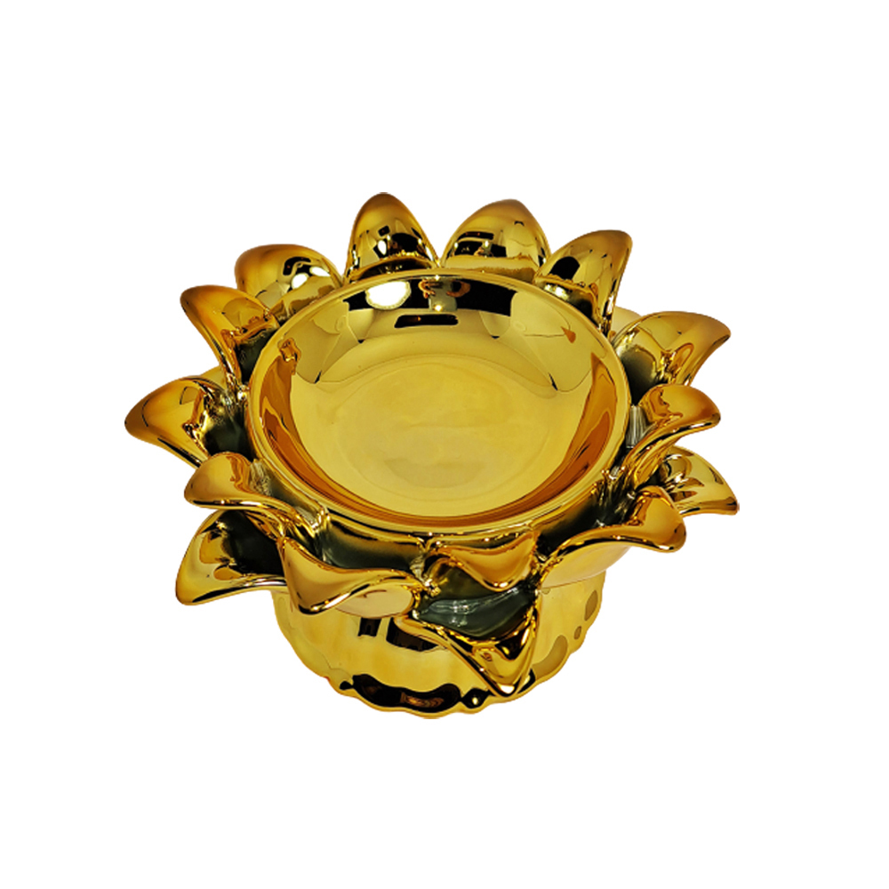 金蓮油燈瓷座【十方】150041