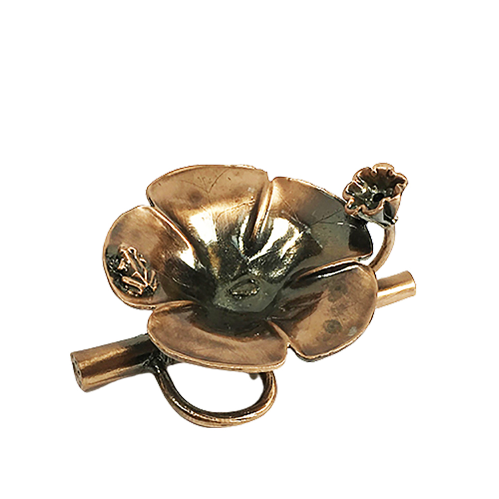 紅銅荷葉多功能蓮台【十方】114241