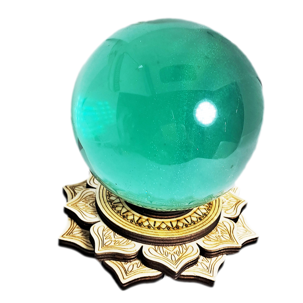 綠曜石&蓮花led燈座【十方】152477