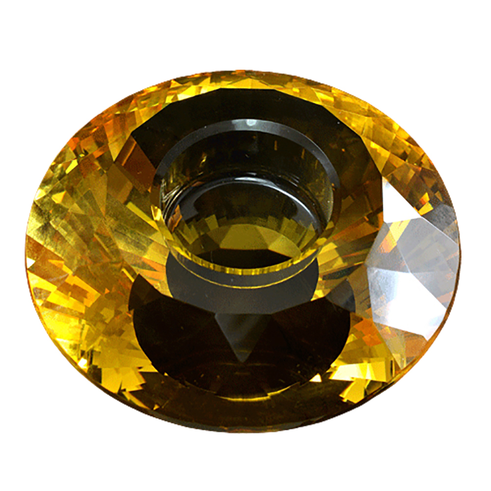 晶鑽水晶鑽石燭台{黃}【十方】125547