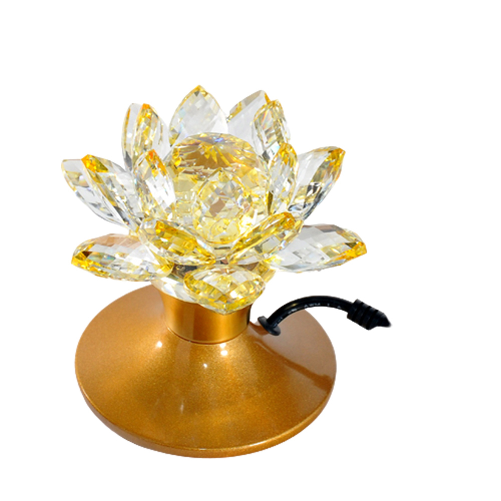 水晶蓮花LED燈 高11公分一對【十方】154415