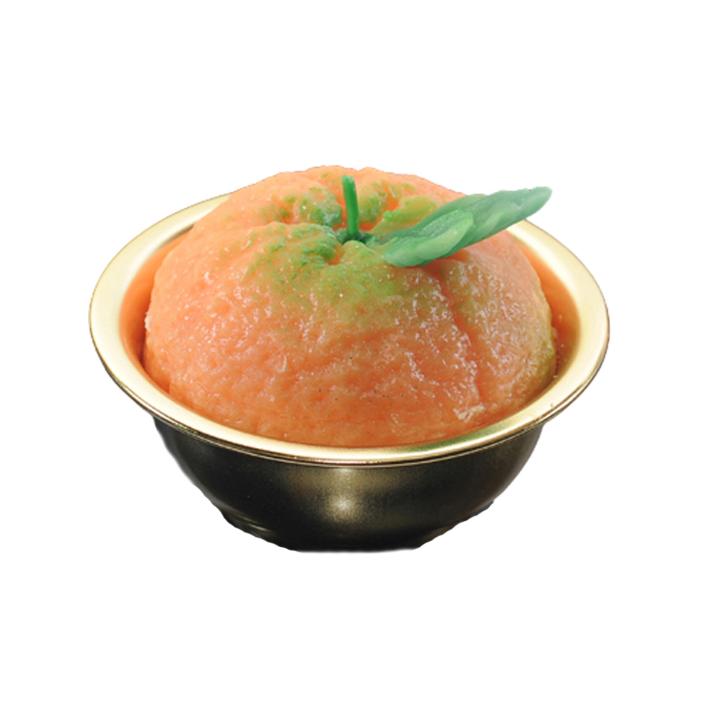 吉祥如意{燭}金碗(1對)【十方】131140