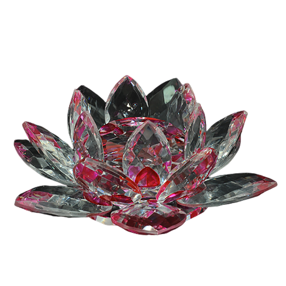 水晶蓮花{紫}15公分【十方】128434