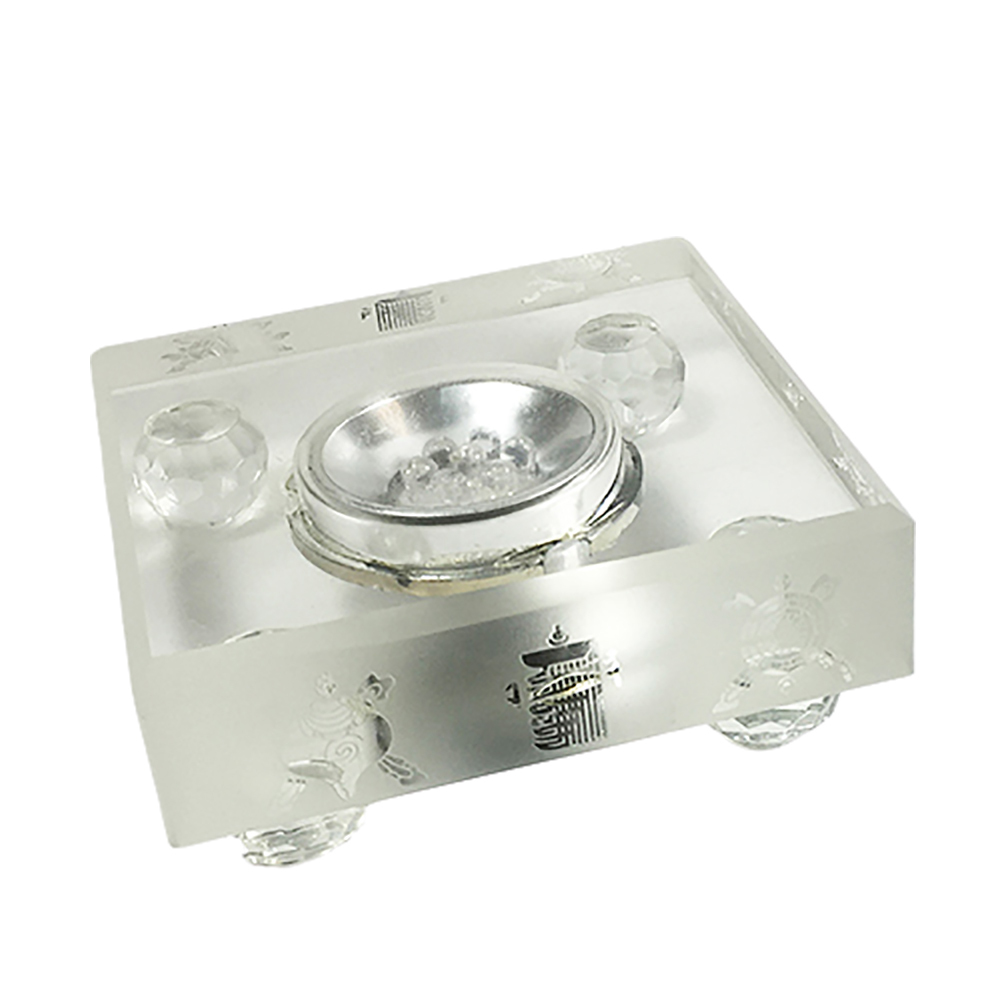 八吉祥 七彩led水晶燈座{小}8.5 公分【十方】145685