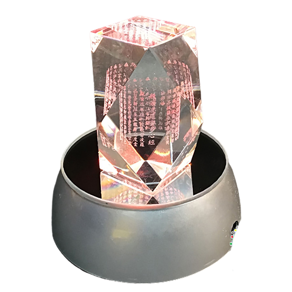 心經 水晶柱+七彩led燈座【十方】146867