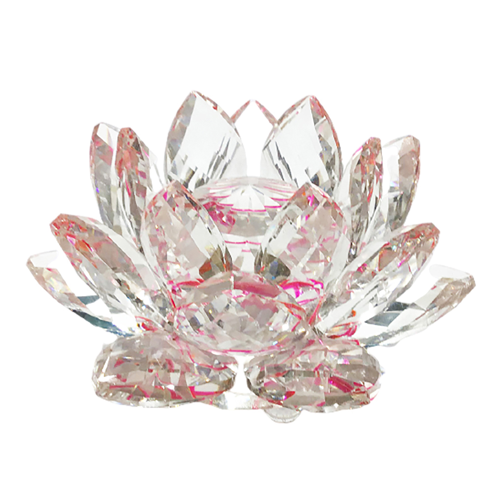 粉紅水晶蓮花 10cm 【十方】147811