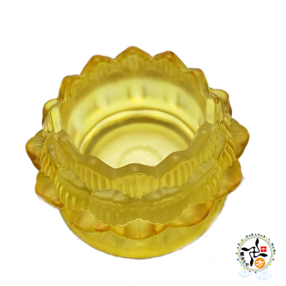 黃琉璃蓮花燈座【十方】149140