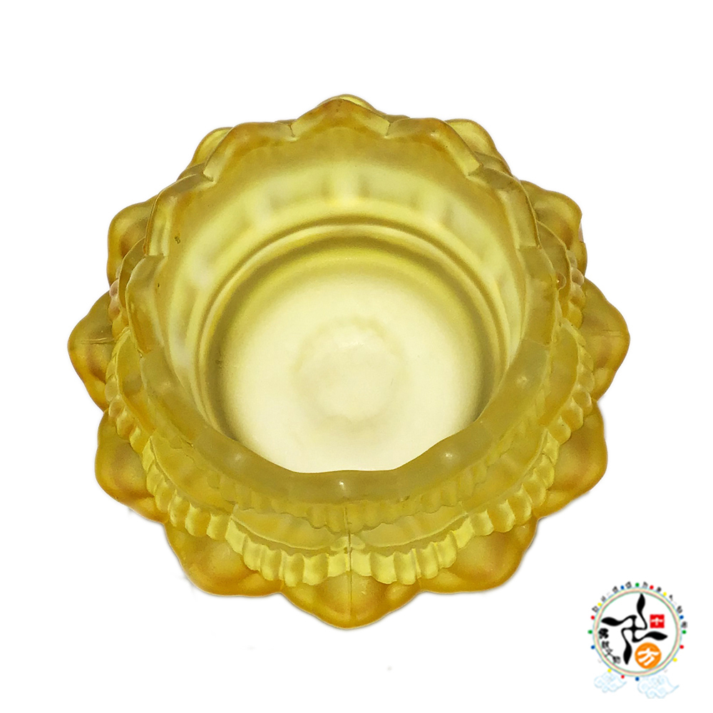 黃琉璃蓮花燈座【十方】149140