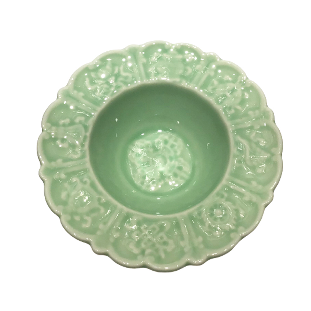 八吉祥青瓷盤燈座【十方】150288