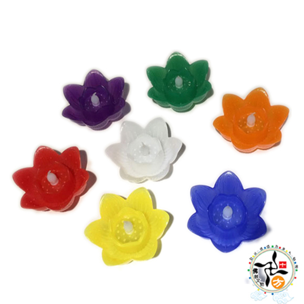 七色led 蓮花燭強效14天1組7個【十方】149401