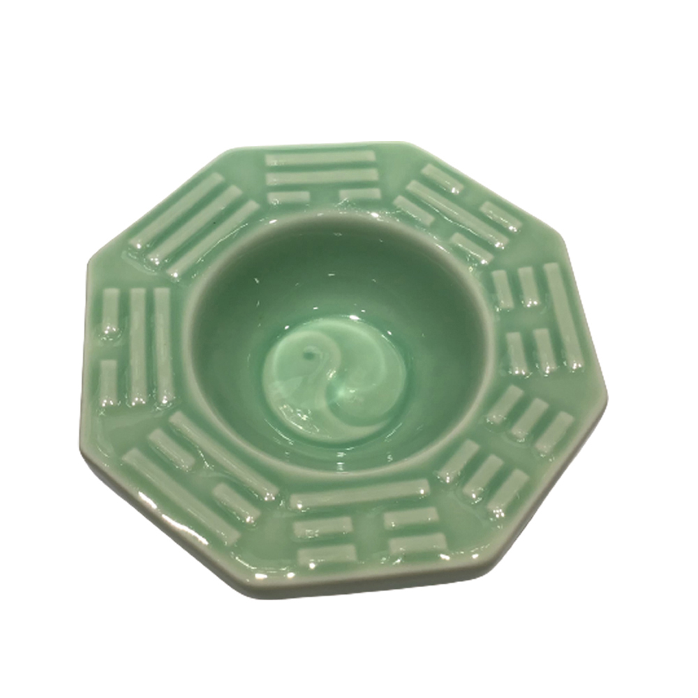 八卦青瓷盤燈座【十方】150287