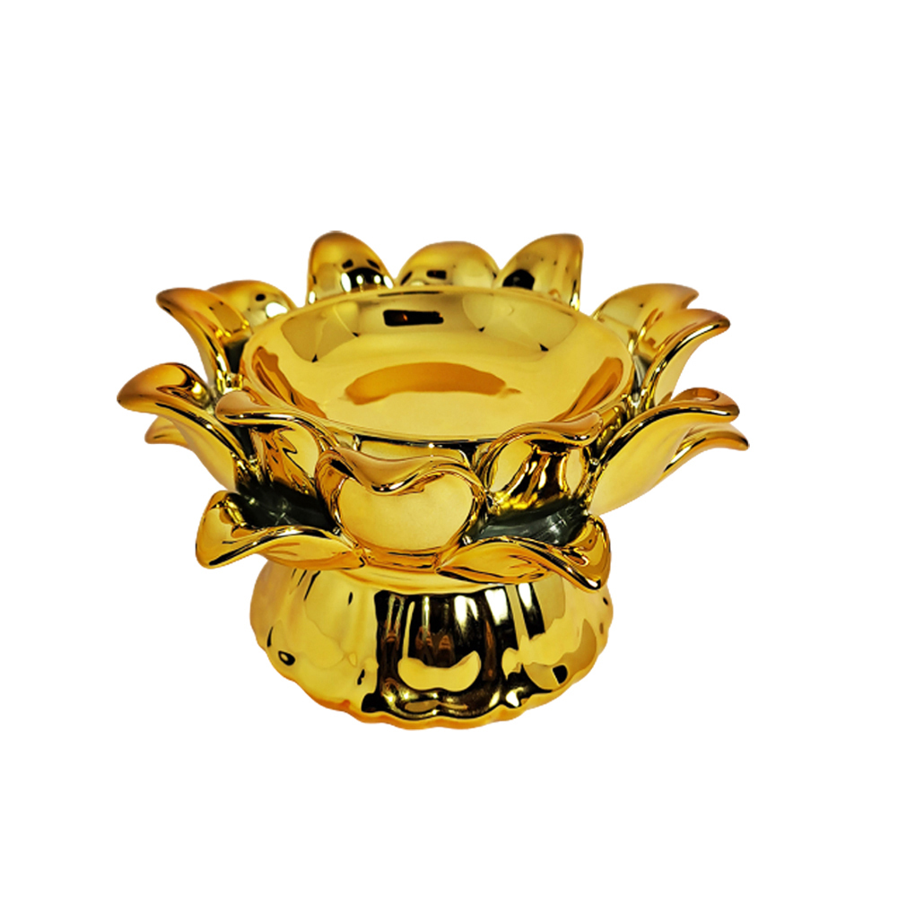 金蓮油燈瓷座【十方】150041