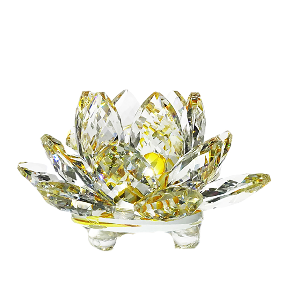 黃水晶蓮花10cm 【十方】147938