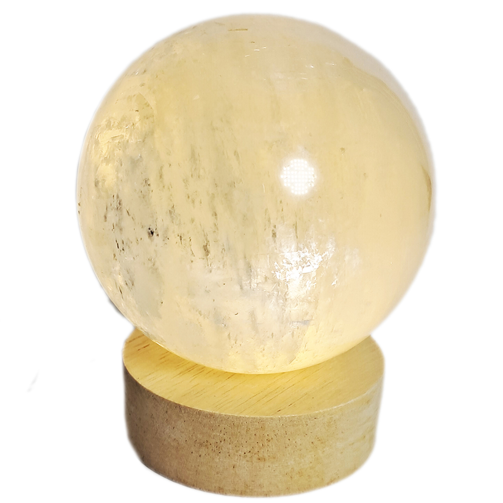 水晶球7.3公分&led燈座【十方】152423