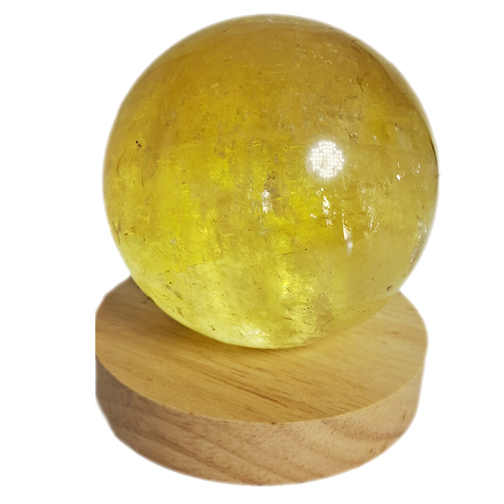黃冰晶球 公分&led燈座【十方】152421