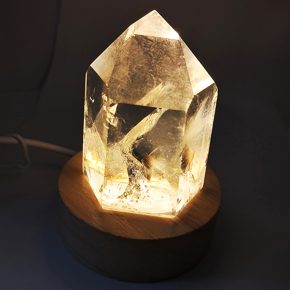 水晶柱6公分& led燈座【十方】152475