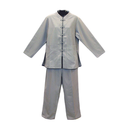 女居士服{滾黑邊}夏裝長袖XL 【十方】138665