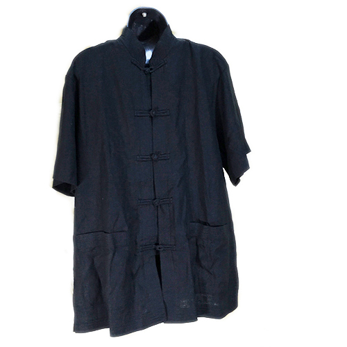 唐裝 黑色 布扣 短袖上衣 【十方】145627