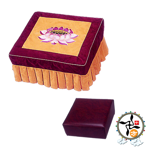 紅框彩蓮椅套 K15B(不含拜椅)【十方】111559