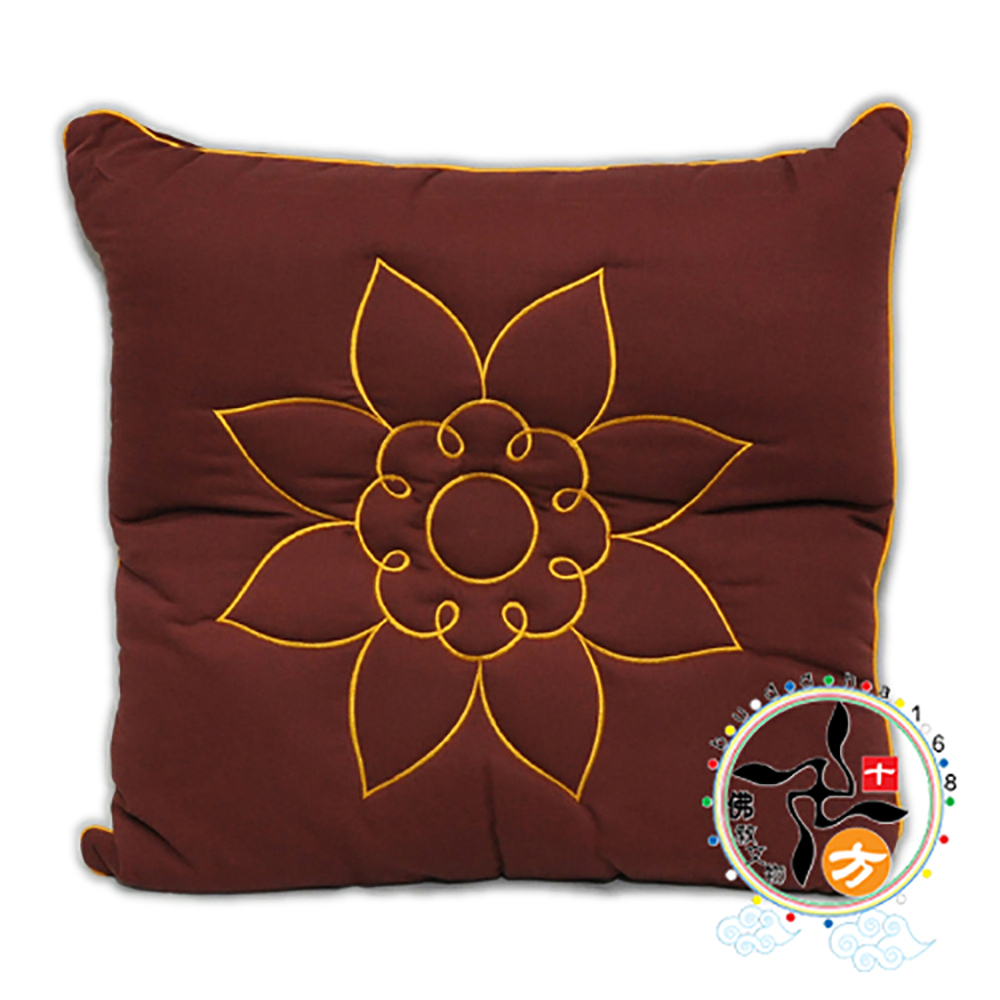  方型蒲團{全藥}咖啡色F20A【十方】110271