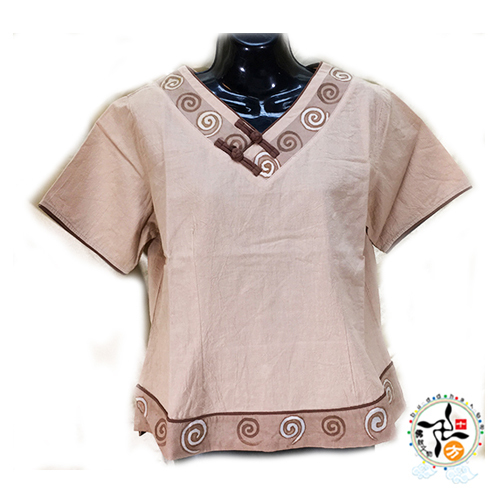 典雅短袖 中國服上衣{特價出清}【十方】145615