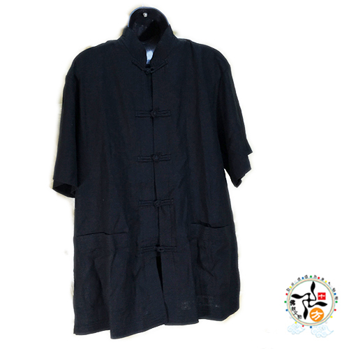唐裝 黑色 布扣 短袖上衣 【十方】145627