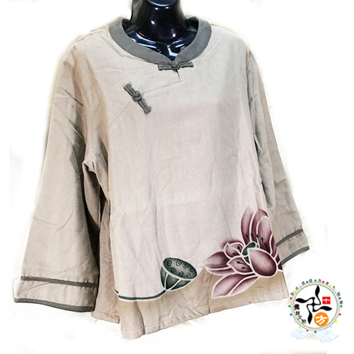 典雅 蓮花 秋冬 中國服{特價出清}【十方】145621