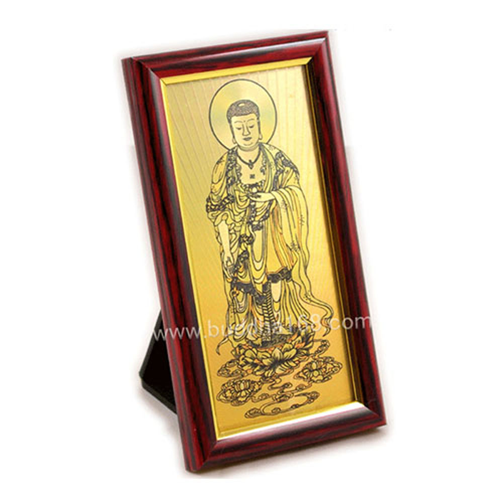 彌陀雷射金相框 15公分 【十方】114110