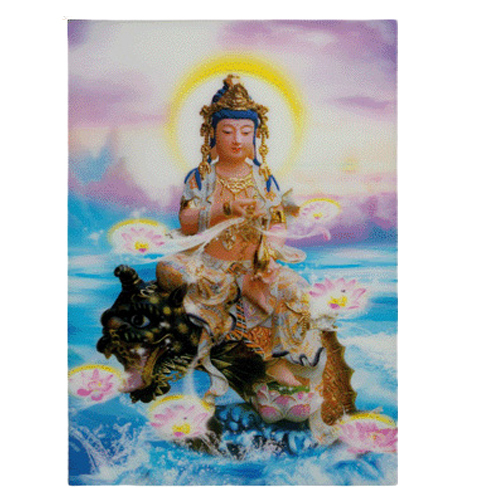 蓮花觀音3D立體法照A24X34公分【十方】122001