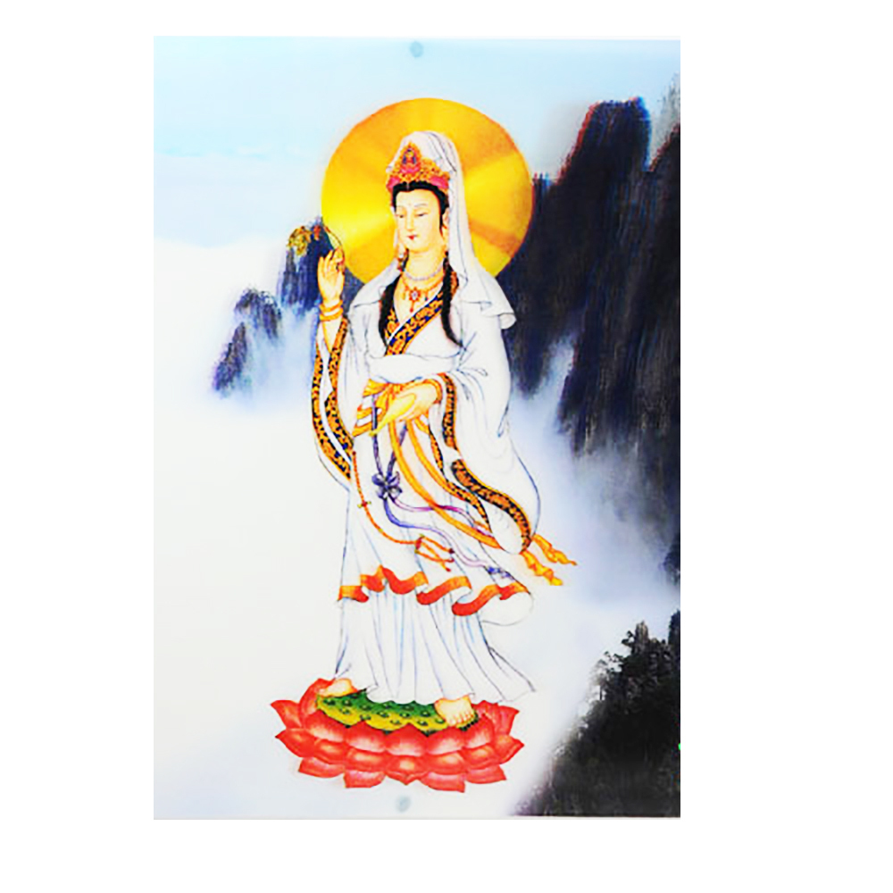 白衣觀音3D立體法照A24X34公分【十方】128448